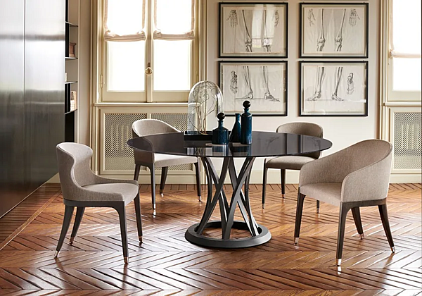 Eco-leather easy chair with armrests Potocco Miura 776 PW 776PW factory POTOCCO from Italy. Foto №2