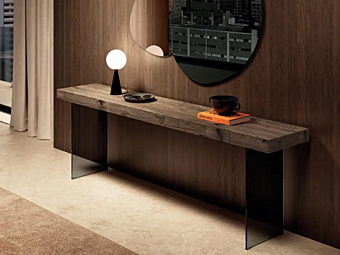 Rectangular console table with wood and glass drawers LAGO AIR 2165 2165