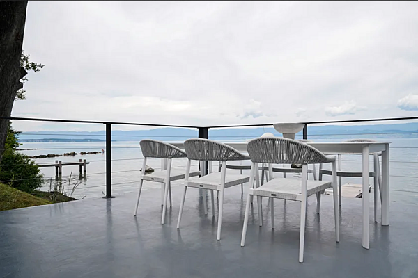 Stackable Aluminium Easy Chair with Armrests VARASCHIN Clever Lounge 229L5, 229L3 factory VARASCHIN from Italy. Foto №18