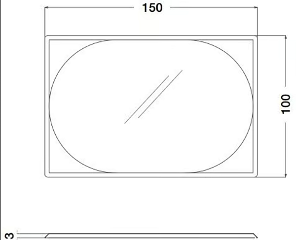 Rectangular Wooden Mirror with Frame Eclipse CPRN HOMOOD E211 factory CPRN HOMOOD from Italy. Foto №3