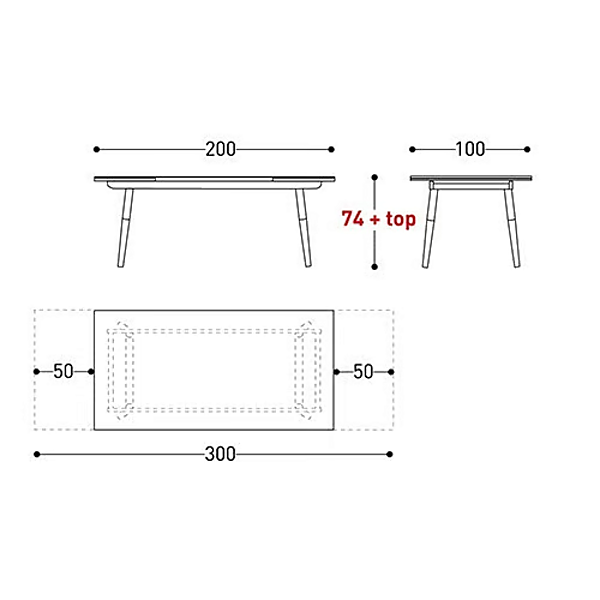 Extending Aluminium Garden Table Ellisse VARASCHIN factory VARASCHIN from Italy. Foto №4