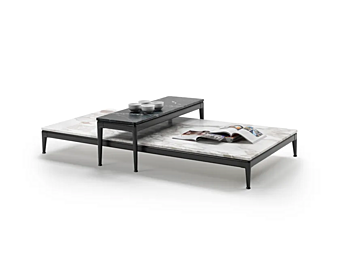 Low marble coffee table FLEXFORM PICO factory FLEXFORM from Italy
