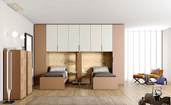 Bedroom GRANZOTTO Composizione “BRIDGE” factory GRANZOTTO from Italy. Foto №1
