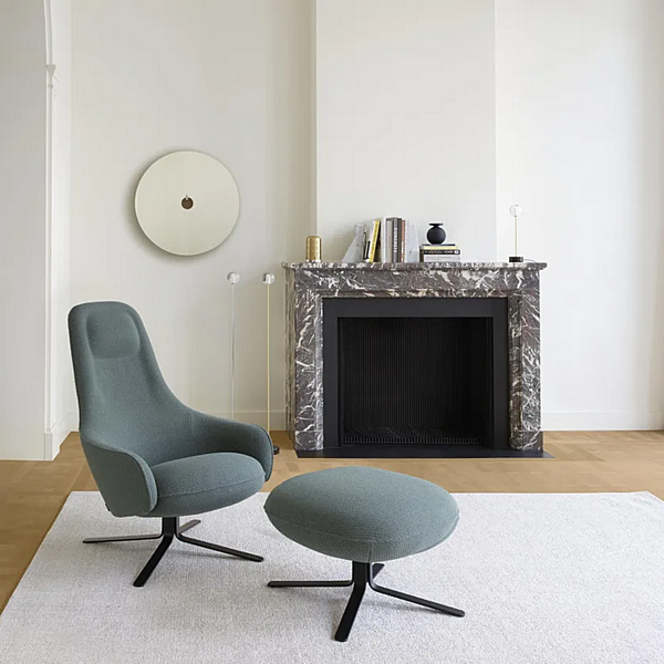 Fabric Armchair with Armrests and 4 Spoke Base LIGNE ROSET Moa 19500105 factory LIGNE ROSET from Italy. Foto №3