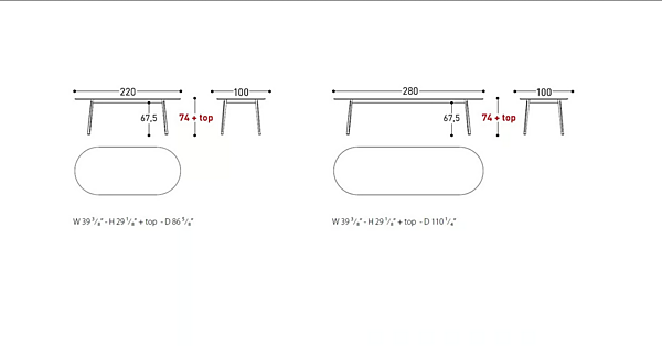 Oval Aluminium Garden Table Emma VARASCHIN 23680, 23681 factory VARASCHIN from Italy. Foto №16