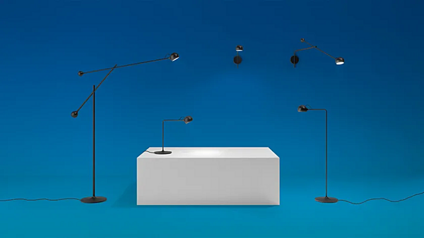 Adjustable metal desk lamp Artemide Ixa factory Artemide from Italy. Foto №13