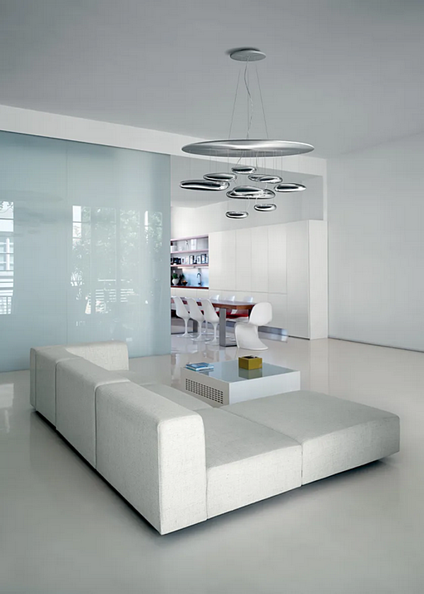 Pendant lamp made of aluminium and ABS Mercury Artemide 1367W10A, 1367110A factory Artemide from Italy. Foto №2