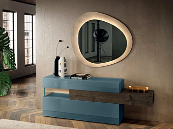 Glass chest of drawers LAGO 36E8 2134 2134 factory LAGO from Italy