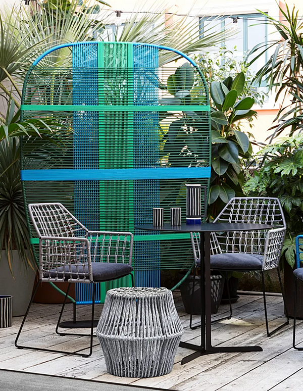 Round HPL garden table by Saba Italia factory SABA from Italy. Foto №4