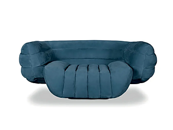 Armchair Tactile in leather BAXTER factory BAXTER from Italy