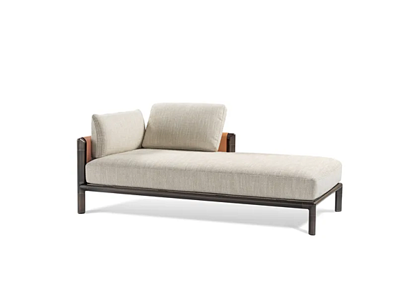 Fabric day bed frame with upholstered back GHIDINI1961 factory GHIDINI1961 from Italy. Foto №10