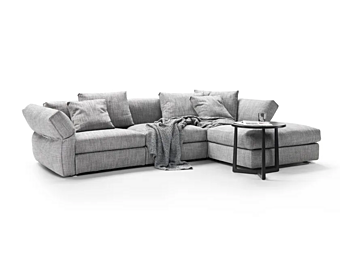 Sectional fabric sofa with chaise longue FLEXFORM Newbridge factory FLEXFORM from Italy
