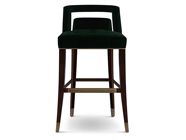 Velvet stool with back BRABBU Naj factory BRABBU from Italy. Foto №3