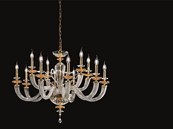 Chandelier with Swarovski crystals Euroluce Lampadari Atalia L8 4 factory EUROLUCE LAMPADARi from Italy