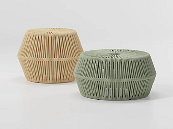Round garden pouf Zigzag KETTAL