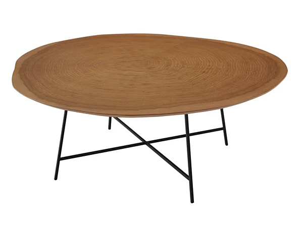 Round wood veneer coffee table LIGNE ROSET Alburni 19960350 factory LIGNE ROSET from Italy. Foto №2