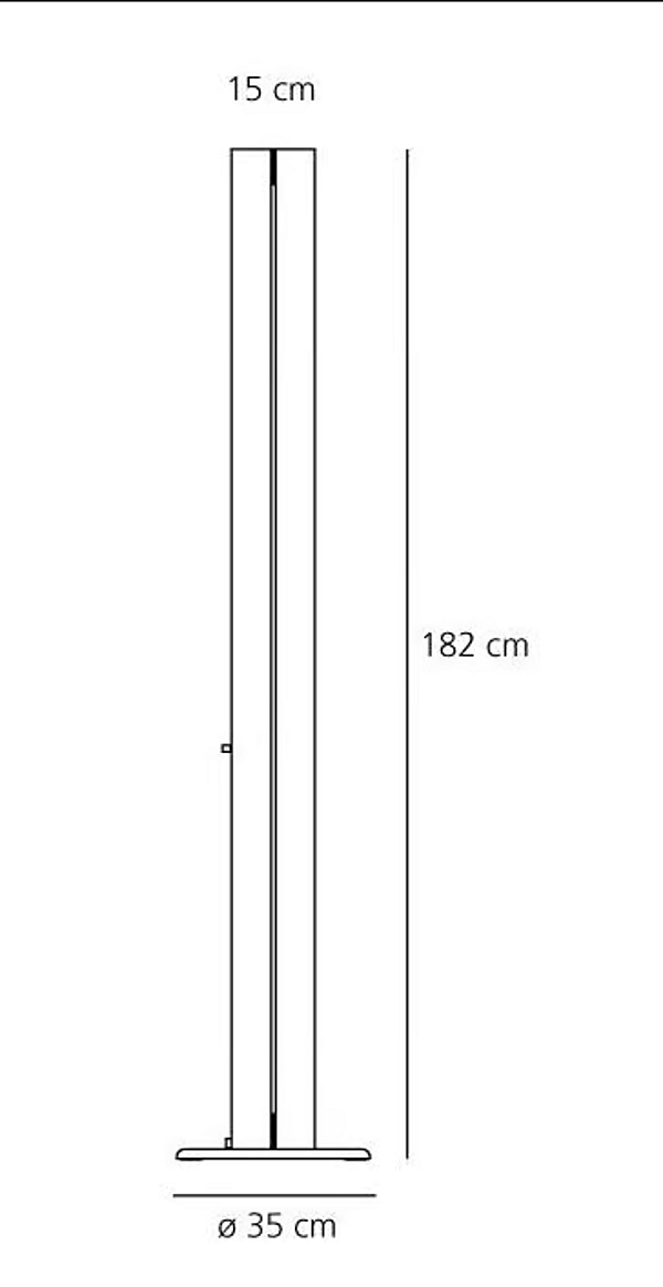 LED Floor Lamp in Aluminium Megaron Collection Artemide A0160W00, A012000, A0160W50, A016050 factory Artemide from Italy. Foto №4