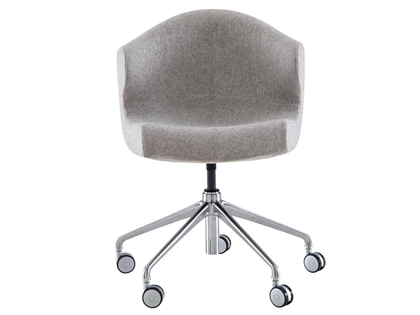 Swivel fabric office chair with castors 5 spoke base LIGNE ROSET ALSTER 10260120 factory LIGNE ROSET from Italy. Foto №1