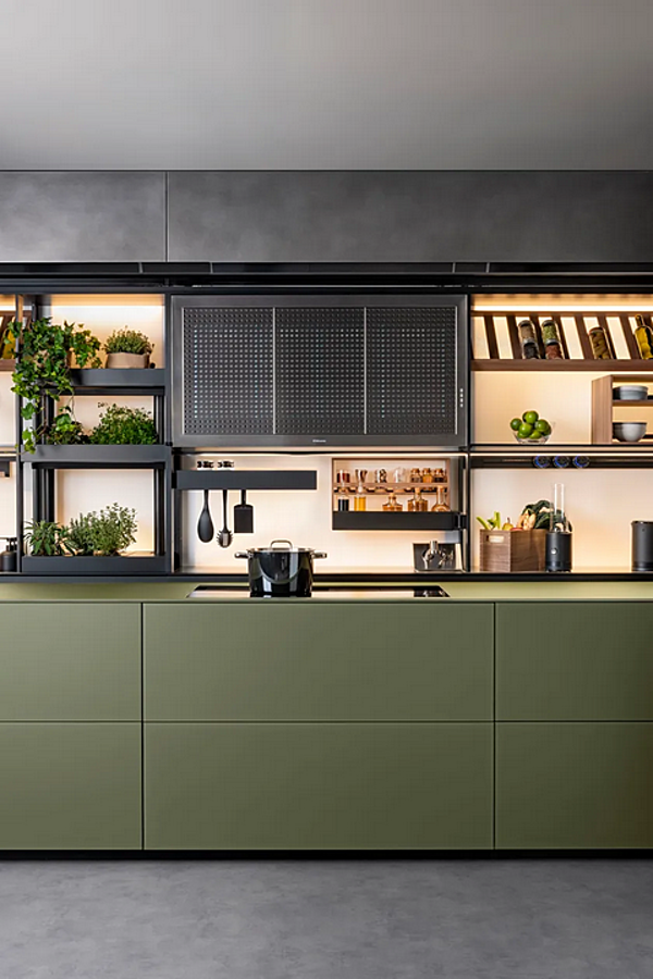 Glass Fitted Kitchen Artematica Vitrum by Valcucine with New Logica factory VALCUCINE from Italy. Foto №3