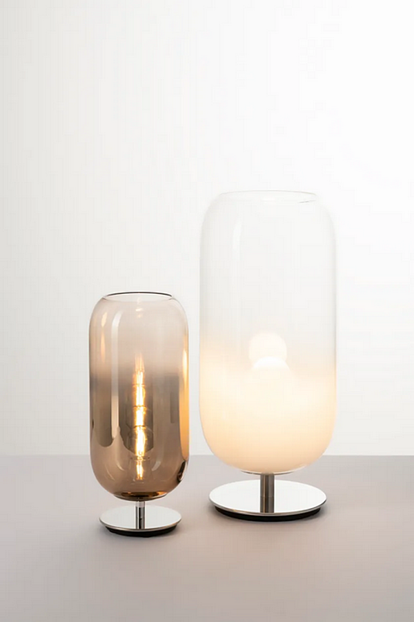 LED Table Lamp in Blown Glass Gople Artemide factory Artemide from Italy. Foto №10