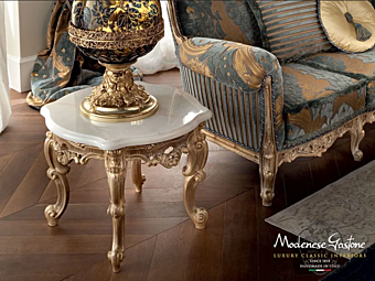 Low coffee table in wood Modenese Luxury Interiors 12616 factory MODENESE GASTONE from Italy