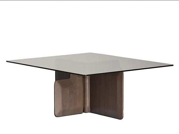 Coffee table made of wood and glass Potocco Shape 954 954/TBR1, 954/TBR2 factory POTOCCO from Italy. Foto №3
