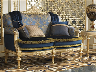 2 Seater Fabric Sofa Modenese Luxury Interiors 14418 factory MODENESE GASTONE from Italy