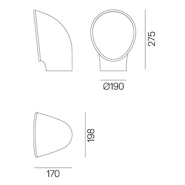 LED floor lamp in aluminum Piroscafo Artemide T081900, T081910, T081920 factory Artemide from Italy. Foto №5