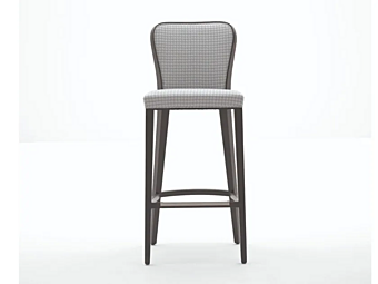 High fabric stool with back Jane Martini Interiors High fabric stool with back Jane Martini Interiors factory MARTINI INTERIORS from Italy