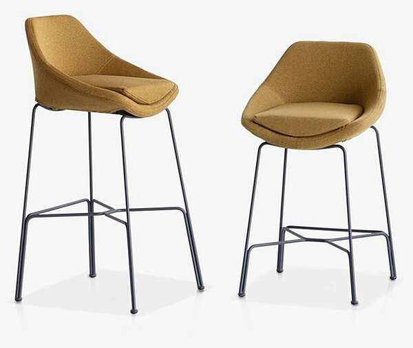 Upholstered fabric chair Cut 910 I Potocco factory POTOCCO from Italy. Foto №1