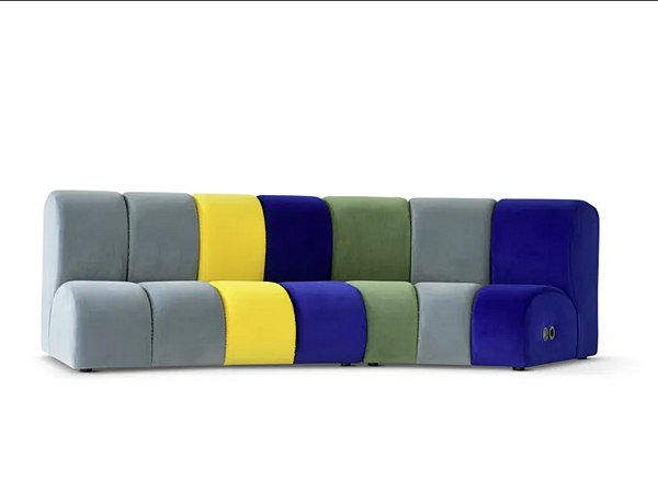 Modular Upholstered Sofa Nibbler Adrenalina "IMB1072964, IMB1072965" factory ADRENALINA from Italy. Foto №1