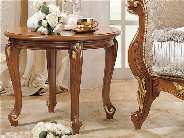 Round wooden coffee table CASA +39 La Fenice 1215/1615 factory CASA +39 from Italy. Foto №3