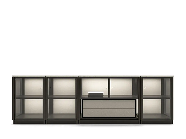 Modular sideboard with integrated lighting GIORGETTI Domus factory GIORGETTI from Italy. Foto №1