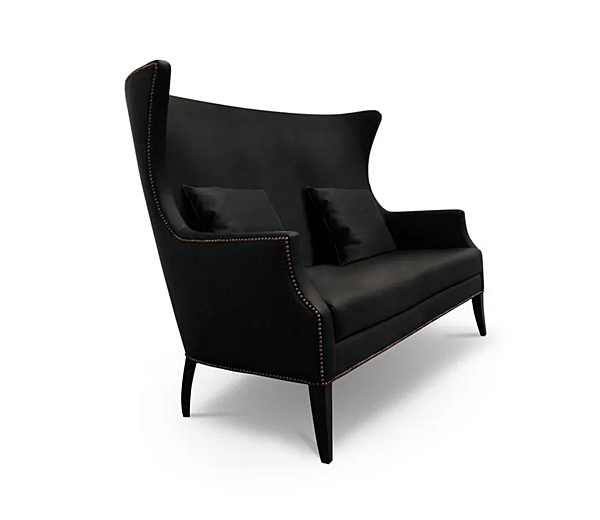 Two-Seater Leather Sofa Dukono BRABBU factory BRABBU from Italy. Foto №2