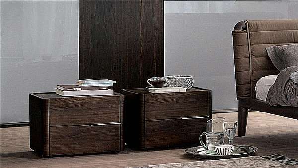 Bedside table OLIVIERI Ginevra CM321 factory OLIVIERI from Italy. Foto №1