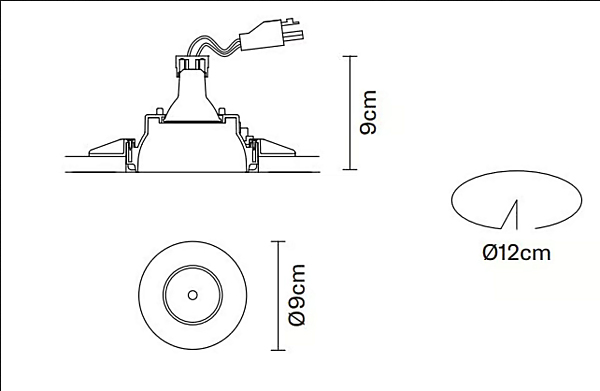 Recessed Metal Spotlight Fabbian Tools Collection factory Fabbian from Italy. Foto №12
