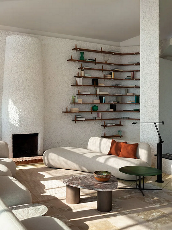 Modular fabric sofa with soft back Potocco Jade 953 D 953/D factory POTOCCO from Italy. Foto №19