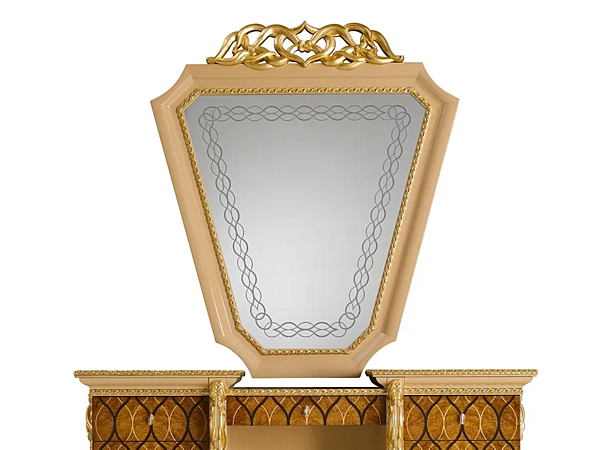 Framed wall mounted mirror in glass A.R. Arredamenti Harmony Collection 380/S factory A.R.ARREDAMENTI SRL from Italy. Foto №1