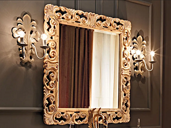 Wall Mounted Framed Mirror Modenese Luxury Interiors 11634 factory MODENESE GASTONE from Italy
