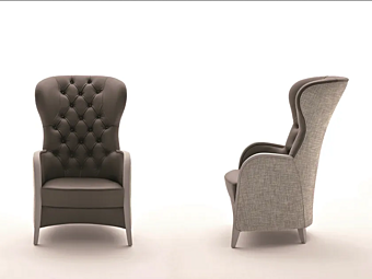 Bergere armchair with fabric upholstery and armrests Martini Interiors Bette Bergere armchair with fabric upholstery and armrests Martini Interiors Bette factory MARTINI INTERIORS from Italy