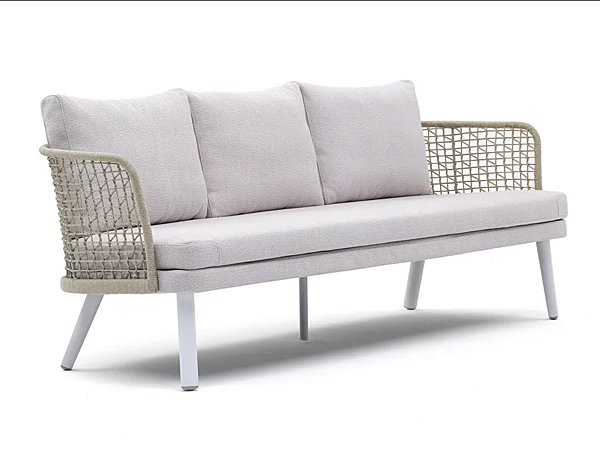 Three-Seater Garden Sofa in Synthetic Fibre VARASCHIN EMMA 23645 factory VARASCHIN from Italy. Foto №1