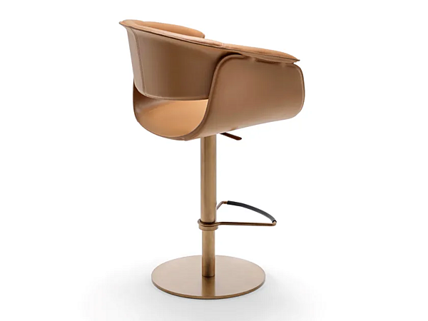 Leather stool with gas lift FASEM Airlux Airlux Bar BT factory FASEM from Italy. Foto №4