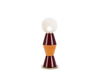 LED ceramic table lamp medium palm MARIONI 02966M factory MARIONI from Italy