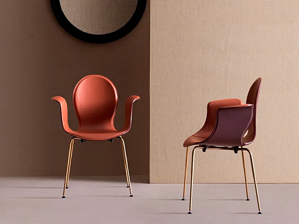 Tanned leather armchair with soft back FASEM Crop factory FASEM from Italy. Foto №2