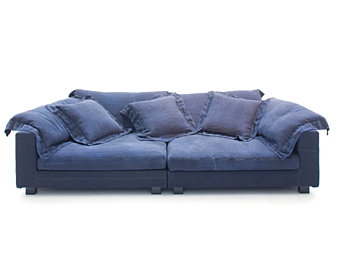 Modular sectional sofa with upholstered back Nebula Nine Moroso factory Moroso from Italy