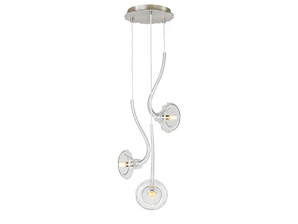 Blown Glass Pendant Lamp Ikebana 3 MULTIFORME SS3370-3 factory MULTIFORME from Italy. Foto №1