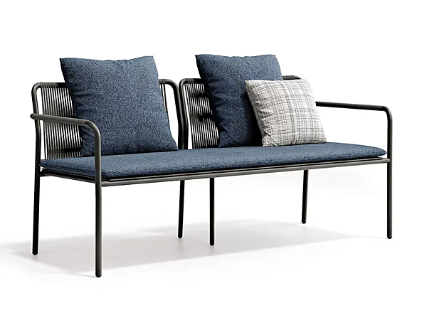 2-Seater Aluminium Garden Sofa with Cushions Atmosphera Air factory ATMOSPHERA from Italy. Foto №12