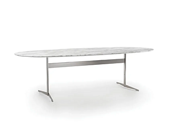 Oval marble dining table FLEXFORM Fly factory FLEXFORM from Italy