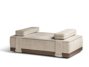 Rectangular fabric pouf POLTRONA FRAU Grant factory POLTRONA FRAU from Italy