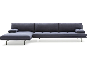 Sectional fabric sofa Milano ZANOTTA